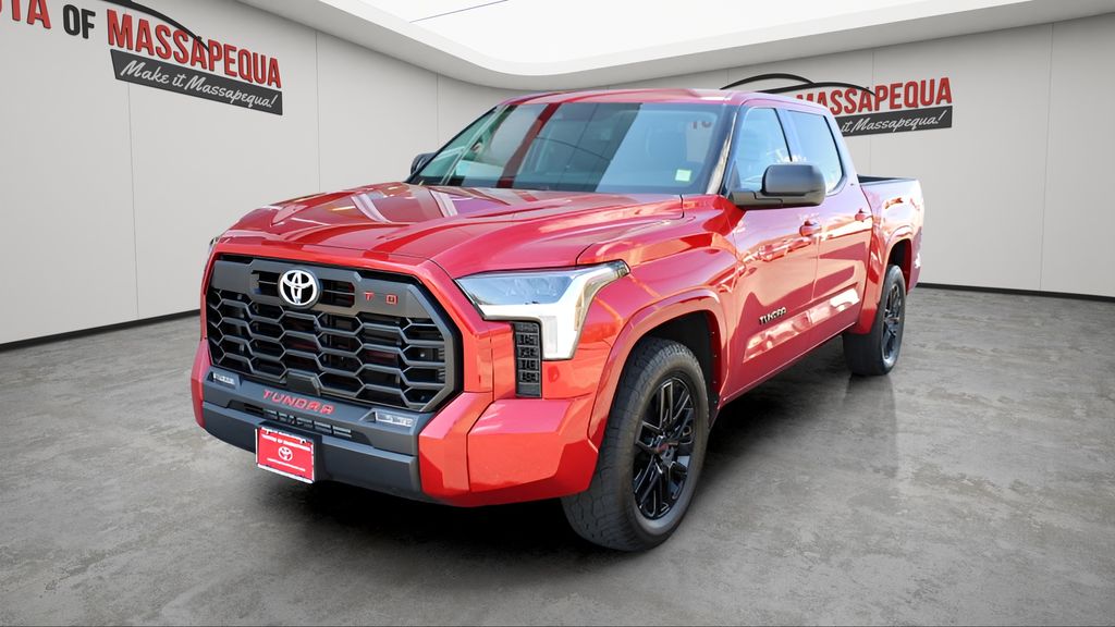 Supersonic Red 2023 Toyota Tundra SR5 CrewMax Cab 4WD Pickup Truck Four-Wheel Drive Automatic