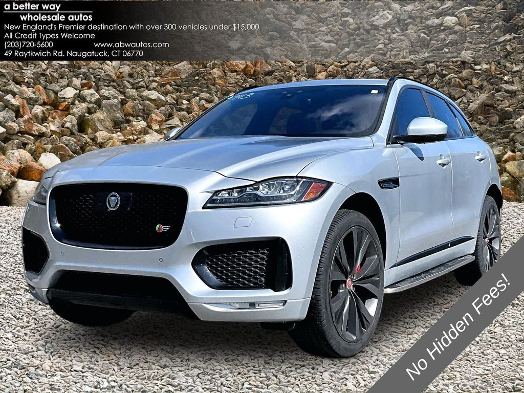 Silver 2019 Jaguar F-PACE S AWD SUV / Crossover All-Wheel Drive 8-Speed Automatic