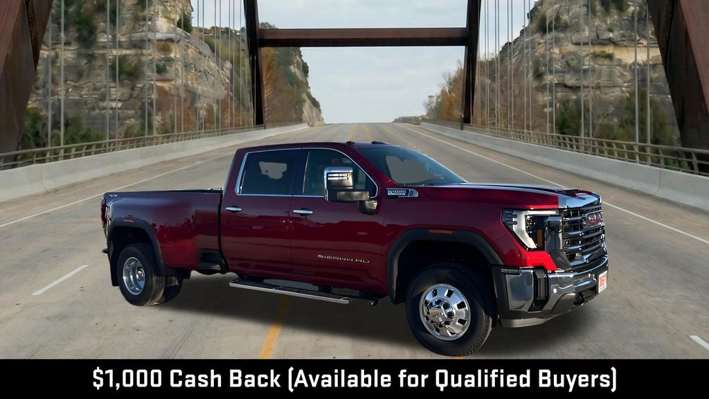 Volcanic Red 2026 GMC Sierra 3500HD SLT Crew Cab 4WD Pickup Truck Four-Wheel Drive Automatic