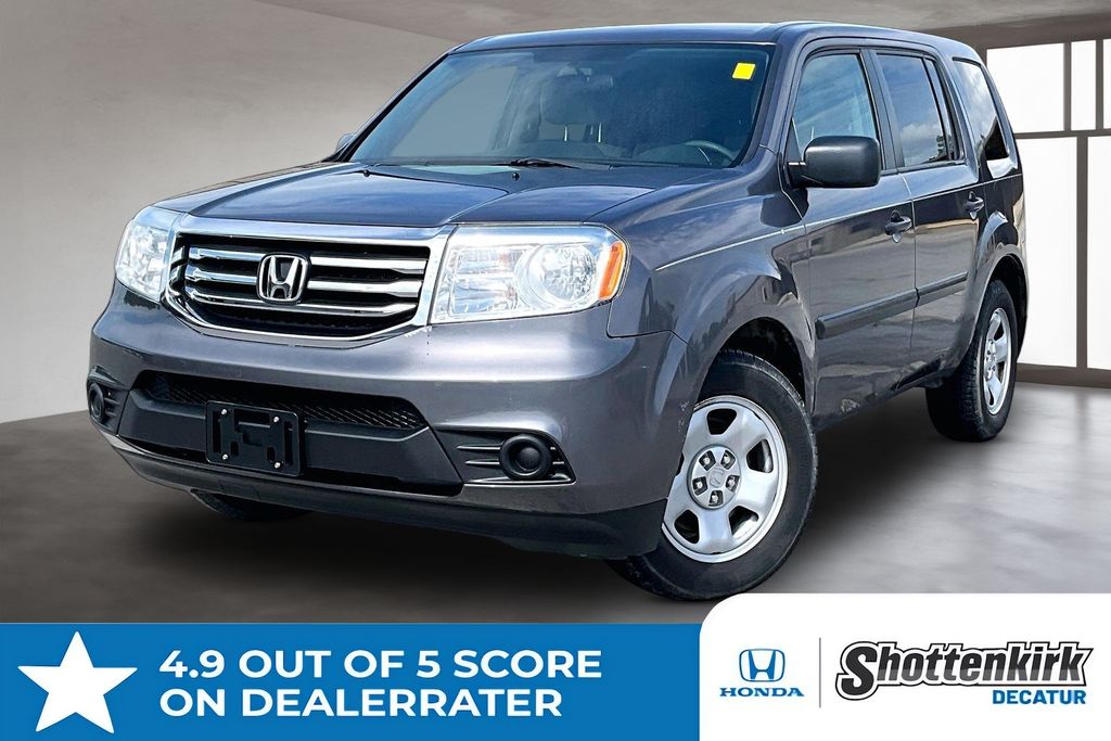 Gray 2015 Honda Pilot LX SUV / Crossover Front-Wheel Drive 5-Speed Automatic