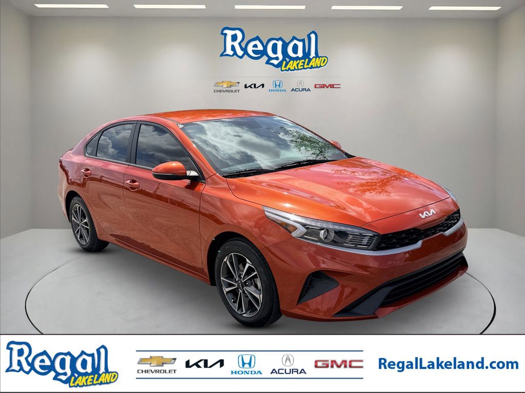Fire Orange 2023 Kia Forte LXS FWD Sedan Front-Wheel Drive Continuously Variable Transmission