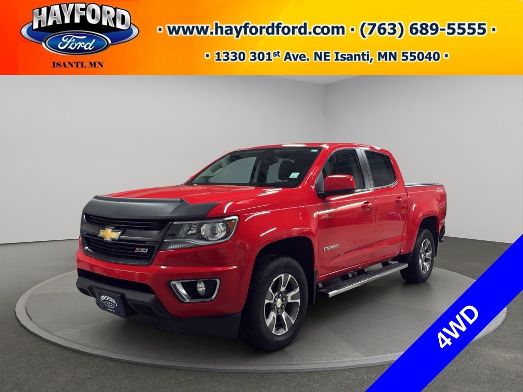 Red Hot 2015 Chevrolet Colorado Z71 Crew Cab 4WD Pickup Truck Four-Wheel Drive 6-Speed Automatic