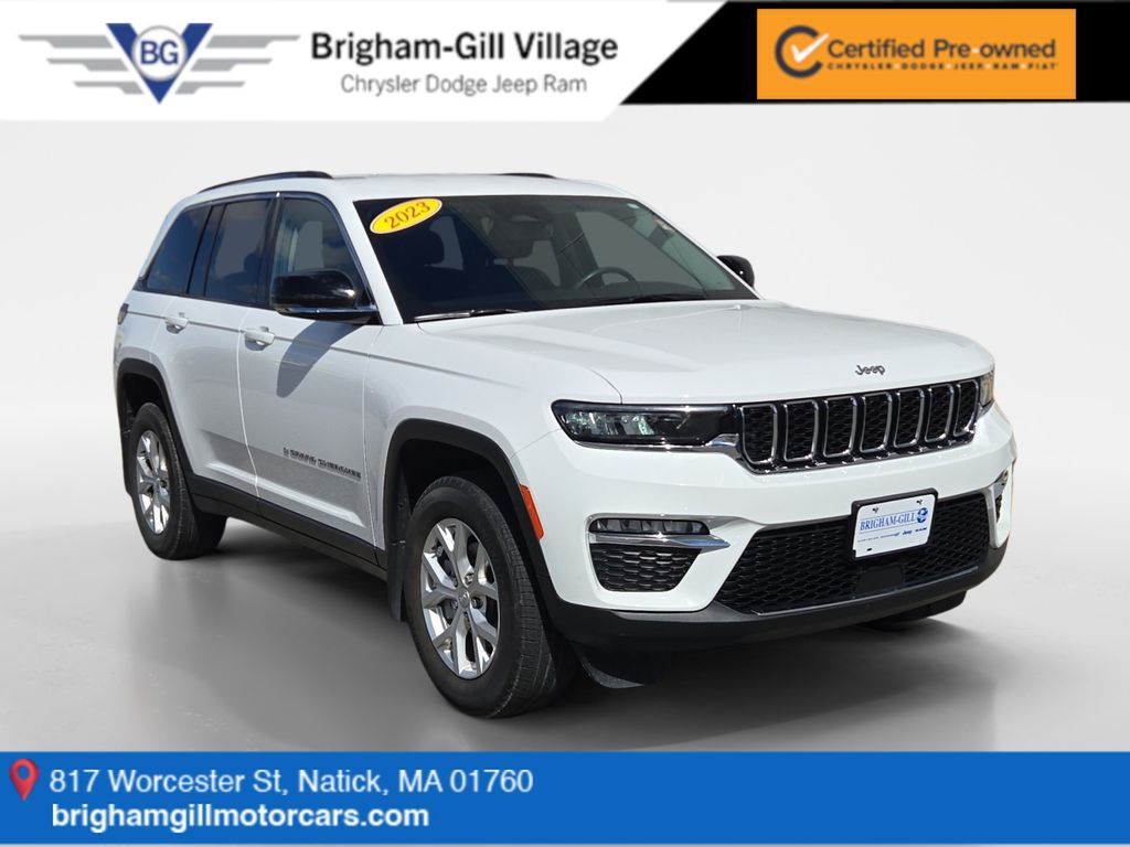 Bright White Clearcoat 2023 Jeep Grand Cherokee SUV / Crossover Four-Wheel Drive 8-Speed Automatic