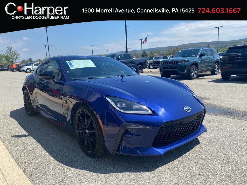 Blue 2024 Toyota GR86 Premium RWD Coupe Rear-Wheel Drive 6-Speed Automatic