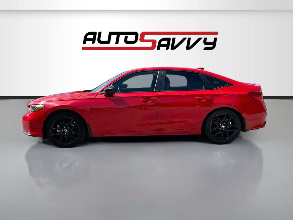 2025 Honda Civic Hybrid Sport Red at AutoSavvy Houston Northwest
