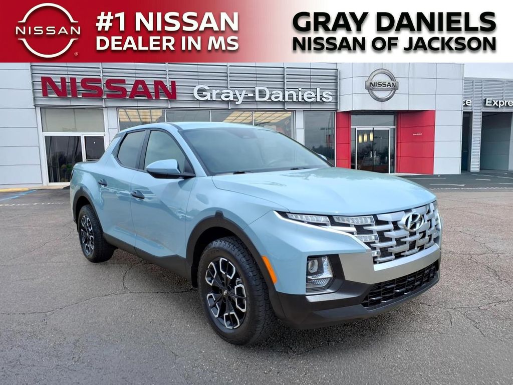 Blue / Stone 2023 Hyundai Santa Cruz SEL Crew Cab AWD Pickup Truck All-Wheel Drive 8-Speed Automatic