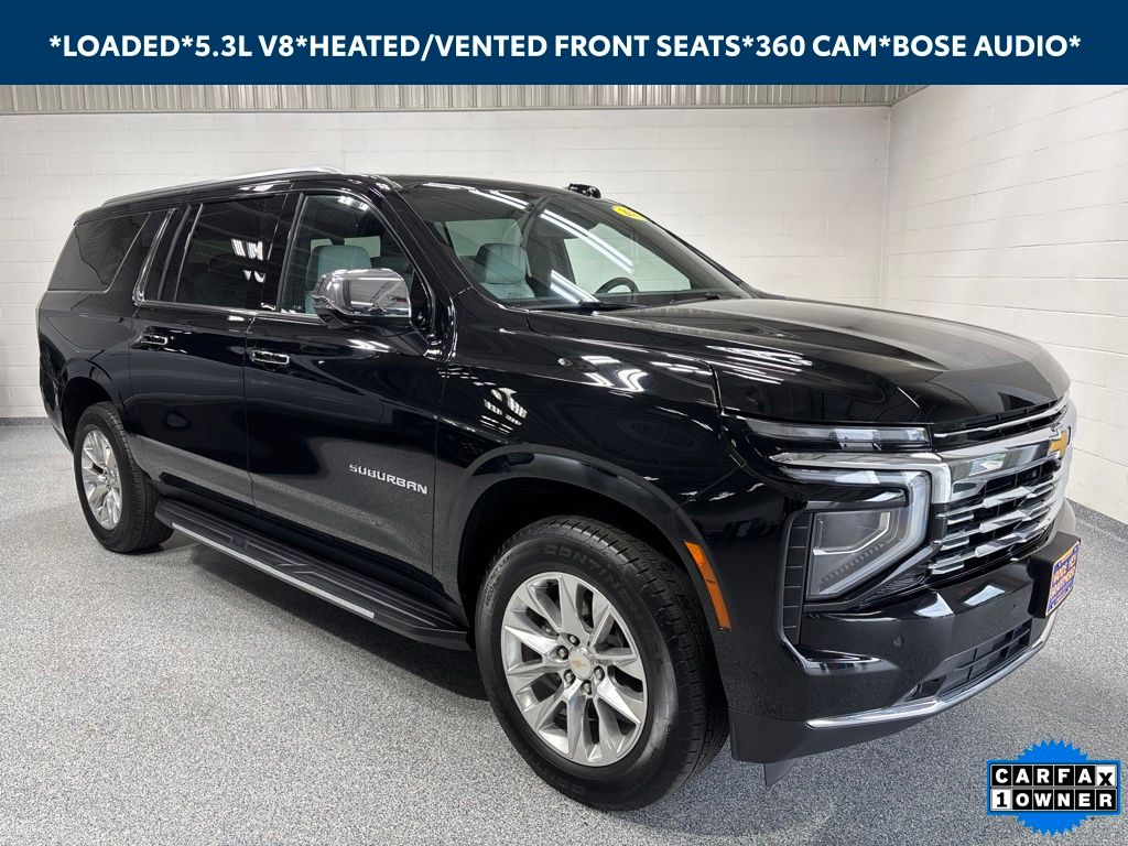 Black 2025 Chevrolet Suburban SUV / Crossover Four-Wheel Drive 10-Speed Automatic