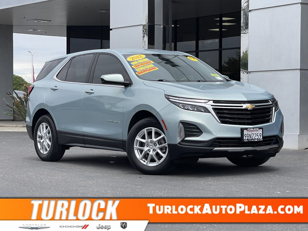 Seaglass Blue Metallic 2022 Chevrolet Equinox SUV / Crossover Front-Wheel Drive 6-Speed Automatic Overdrive
