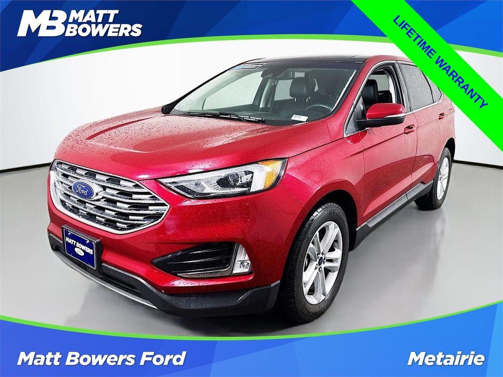 Red Metallic 2020 Ford Edge SEL AWD SUV / Crossover All-Wheel Drive 8-Speed Automatic