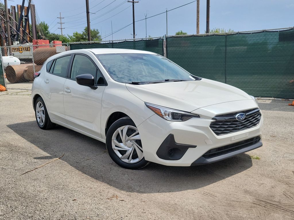 Crystal White Pearl 2024 Subaru Impreza Wagon All-Wheel Drive Continuously Variable Transmission