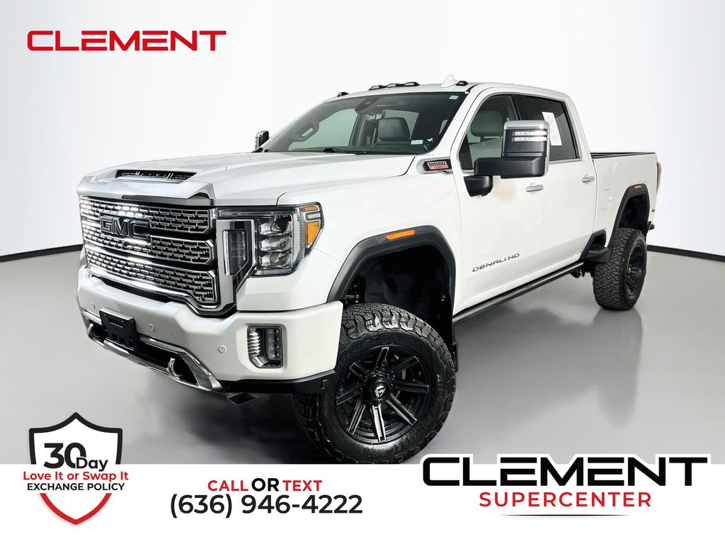 White Frost Tricoat 2022 GMC Sierra 3500HD Pickup Truck Four-Wheel Drive Automatic