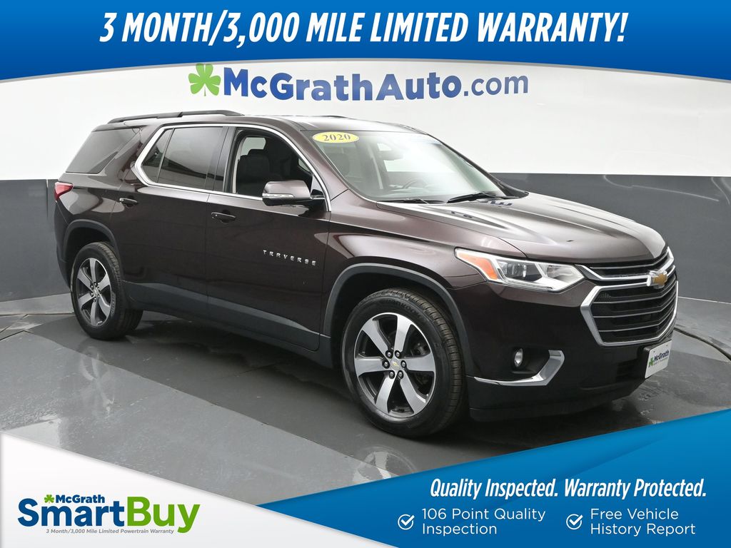 Black Cherry Metallic 2020 Chevrolet Traverse LT Leather AWD SUV / Crossover Four-Wheel Drive Automatic