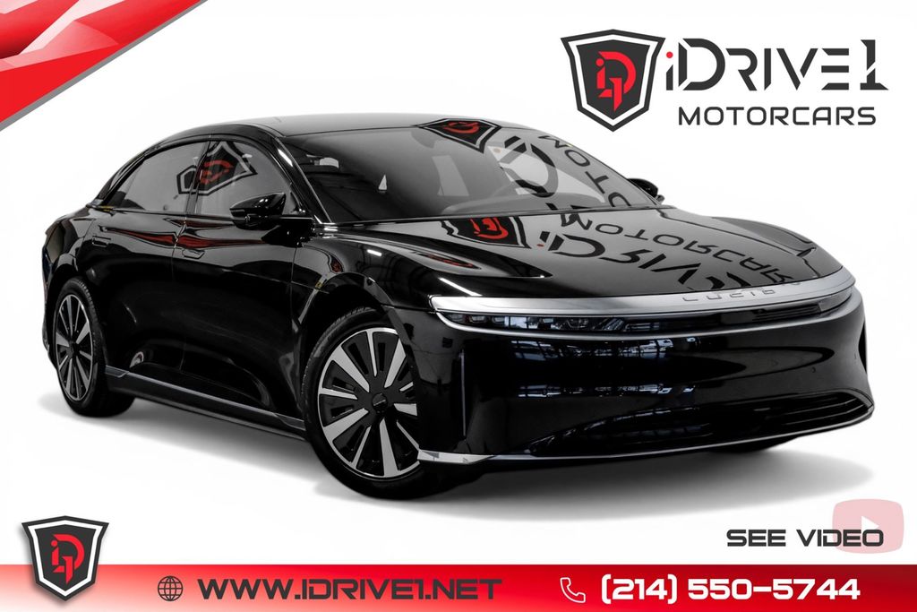 Infinite Black Metallic 2025 Lucid Air Touring AWD Sedan All-Wheel Drive 1-Speed Automatic