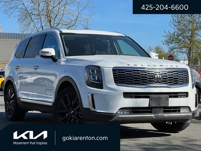 Snow White Pearl 2021 Kia Telluride SX AWD SUV / Crossover All-Wheel Drive 8-Speed Automatic