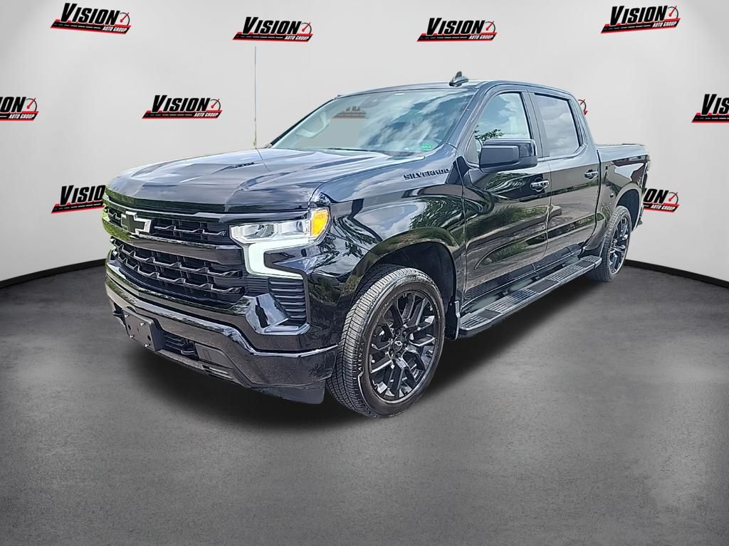 Black 2024 Chevrolet Silverado 1500 Pickup Truck Four-Wheel Drive Automatic
