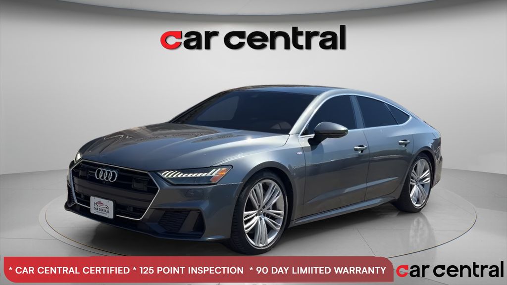 Gray 2019 Audi A7 quattro Premium Plus 55 TFSI Sedan All-Wheel Drive 7-Speed Automatic