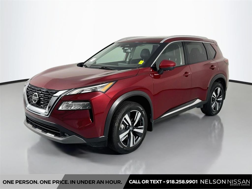 Red (Scarlet Ember Tintcoat) 2021 Nissan Rogue SUV / Crossover All-Wheel Drive Continuously Variable Transmission