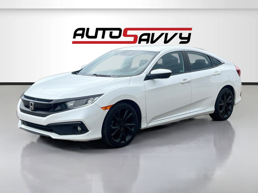 2020 Honda Civic Sport White at Community Honda