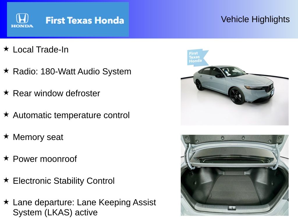 Used Car 2025 Honda Accord Hybrid  Sport-l For Sale In Austin, Texas