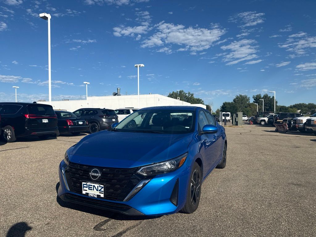 Electric Blue Metallic 2025 Nissan Sentra Sedan Front-Wheel Drive Continuously Variable Transmission