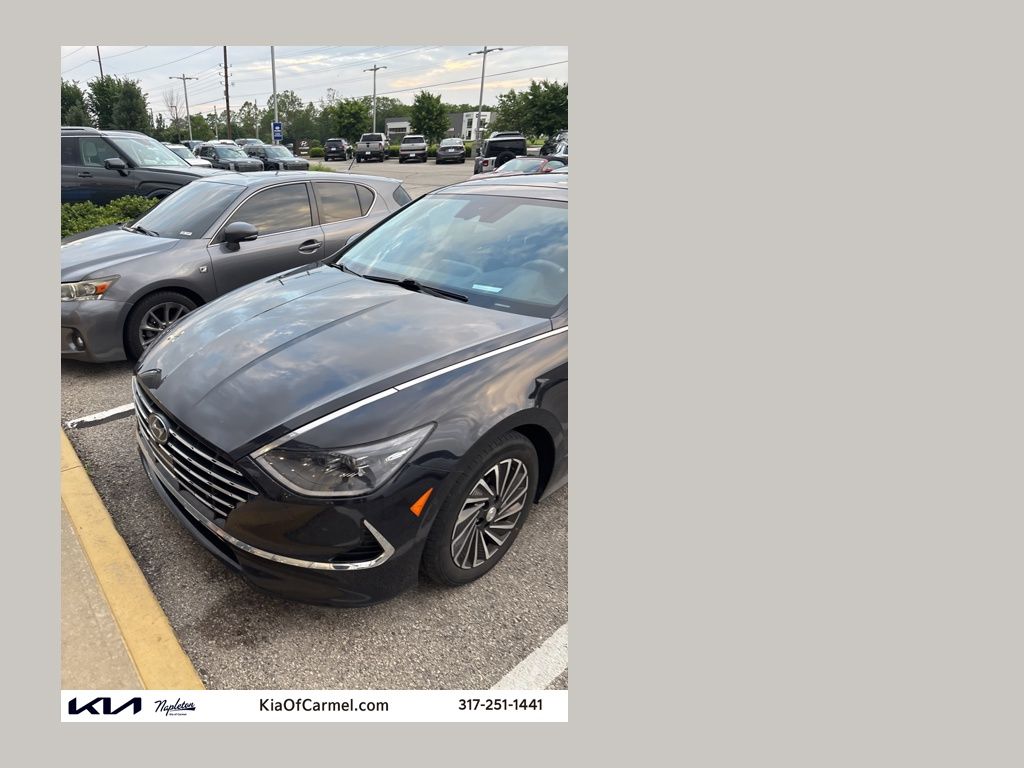 Carbon Blue 2023 Hyundai Sonata Hybrid Limited FWD Sedan Front-Wheel Drive 6-Speed Automatic