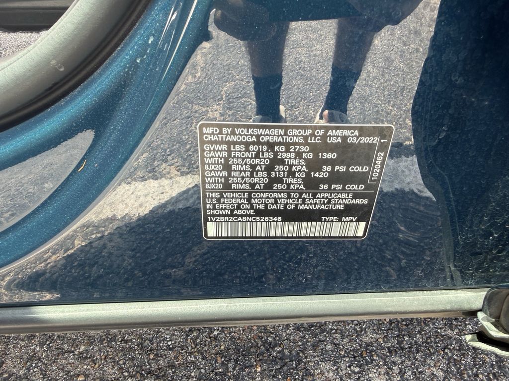 2022 Volkswagen Atlas SEL Blue at Bayway Chrysler Dodge Jeep Ram