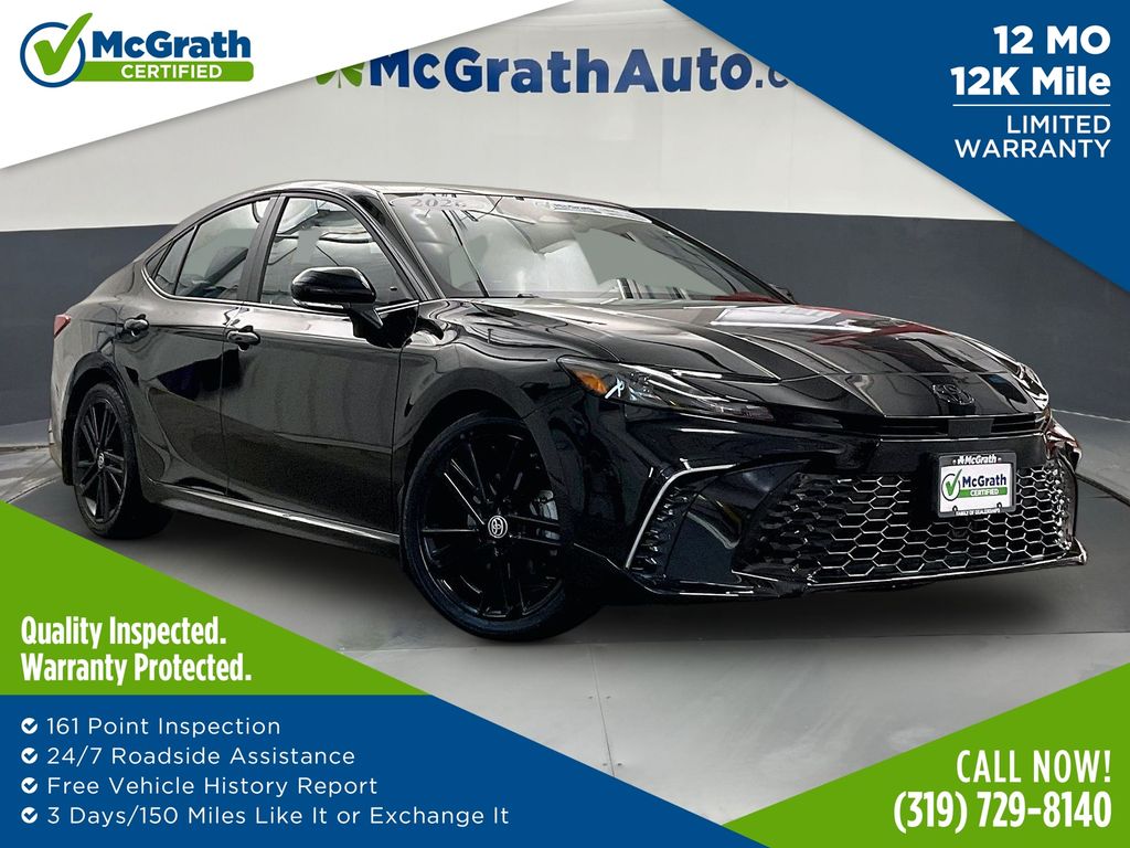 Midnight Black Metallic 2026 Toyota Camry Sedan Front-Wheel Drive Continuously Variable Transmission