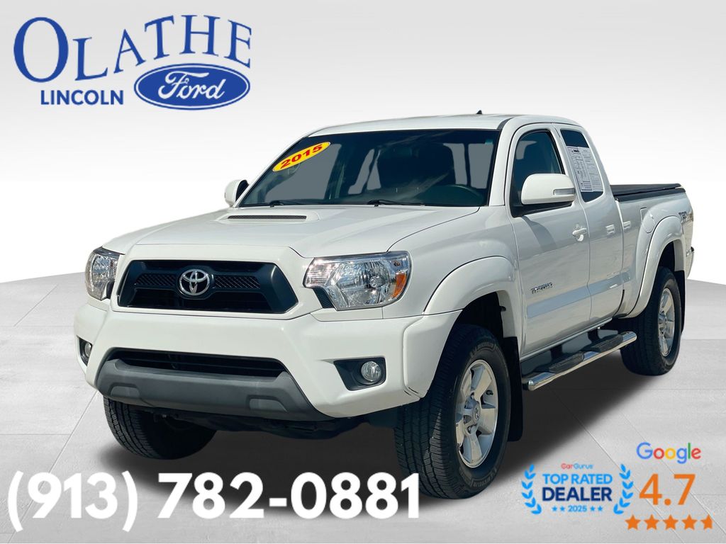 Super White 2015 Toyota Tacoma Pickup Truck 4X2 5-Speed Automatic