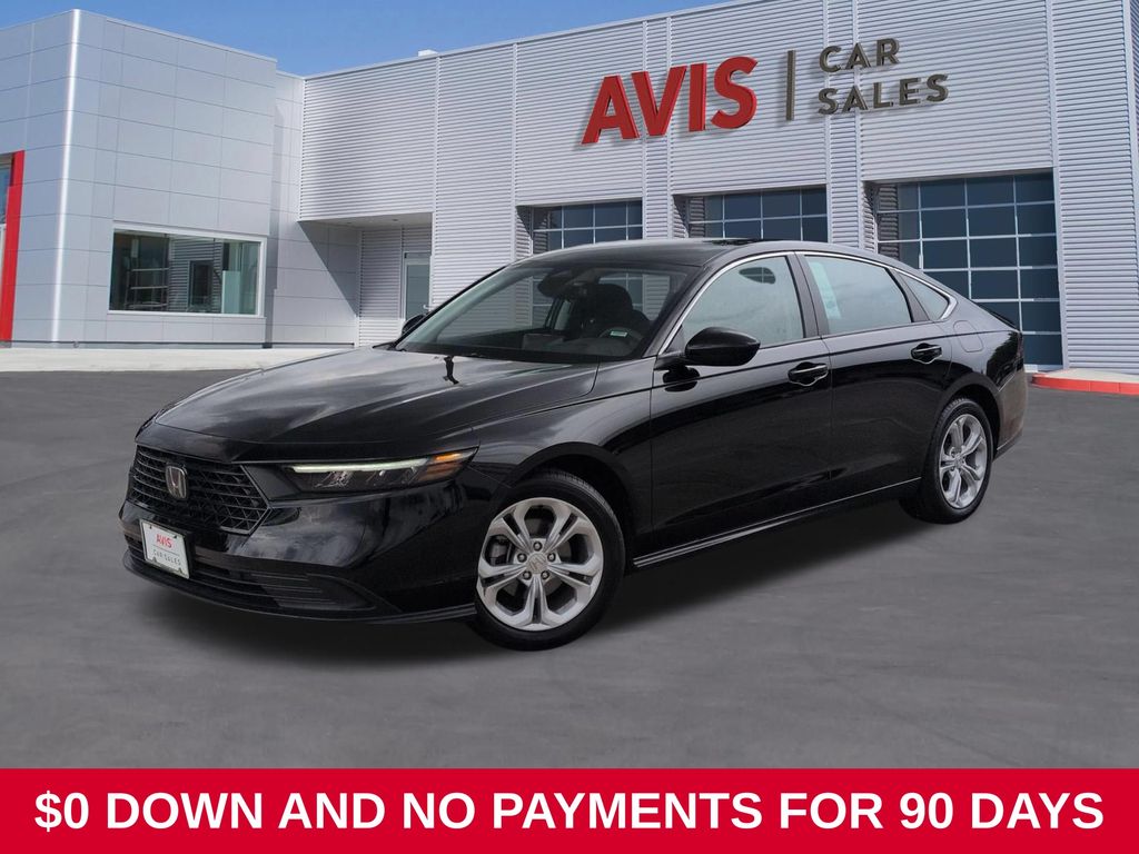 Black 2025 Honda Accord Sedan Front-Wheel Drive Continuously Variable Transmission