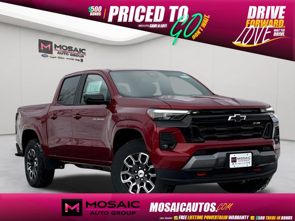 Radiant Red Tintcoat 2026 Chevrolet Colorado Z71 Crew Cab 4WD Pickup Truck Four-Wheel Drive 8-Speed Automatic