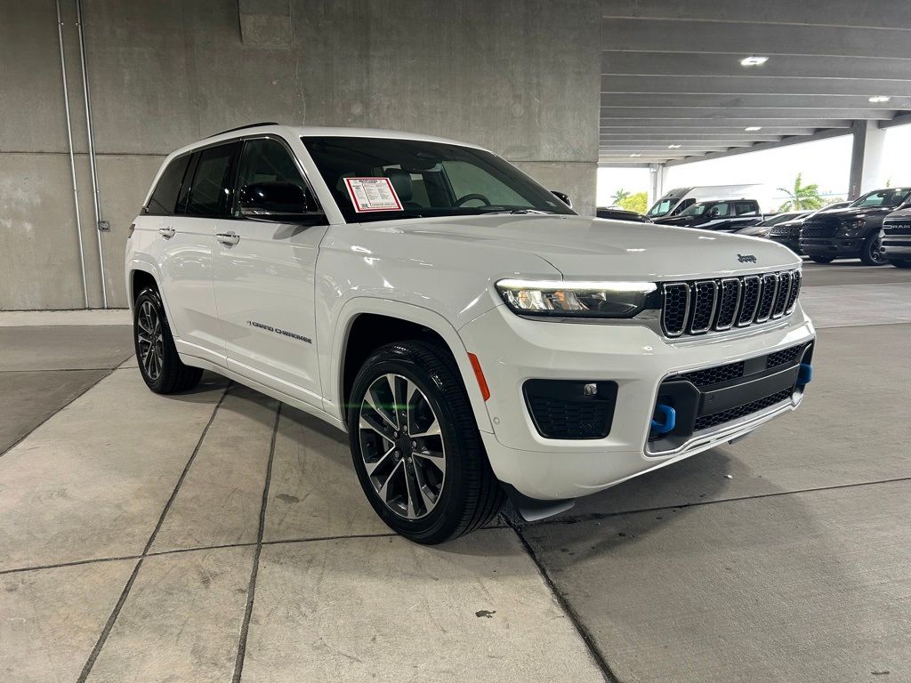 Certified 2022 Jeep Grand Cherokee Overland 4xe with VIN 1C4RJYD66N8759598 for sale in Miami, FL