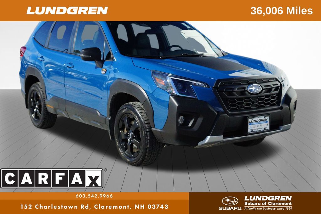 Geyser Blue 2023 Subaru Forester Wilderness Crossover AWD SUV / Crossover All-Wheel Drive Continuously Variable Transmission