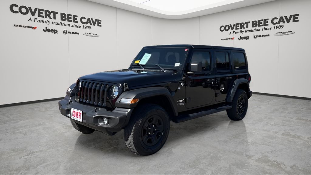Used 2021 Black Jeep Unlimited Sport image 3