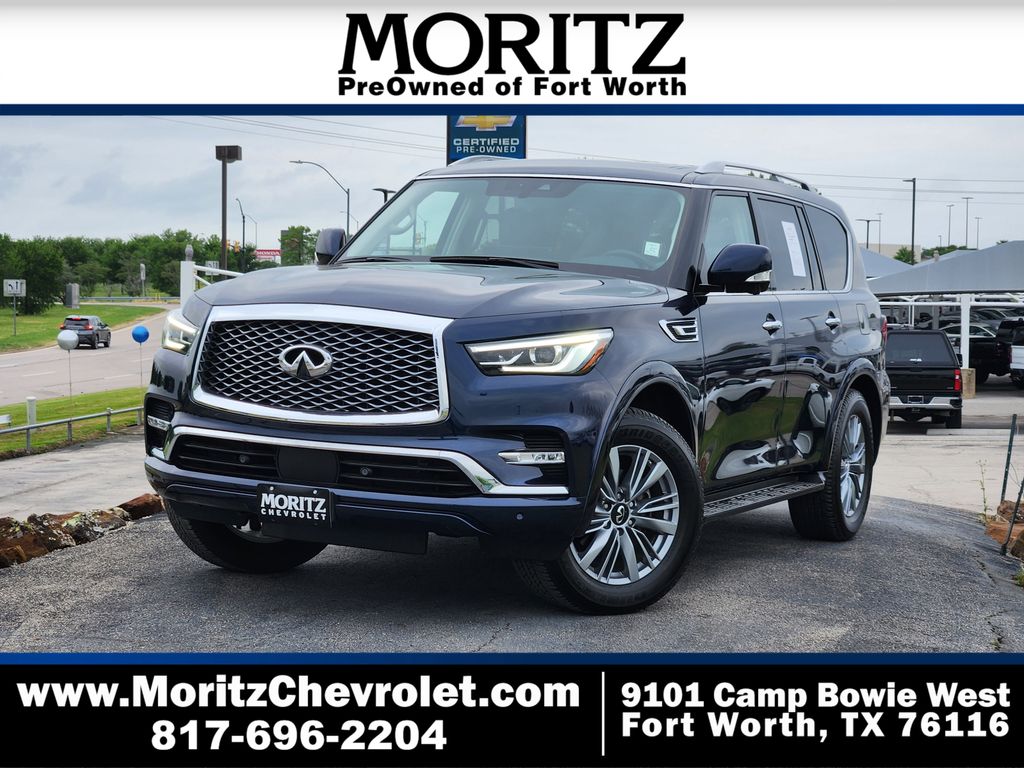 Blue 2024 INFINITI QX80 Luxe 4WD SUV / Crossover All-Wheel Drive 7-Speed Automatic
