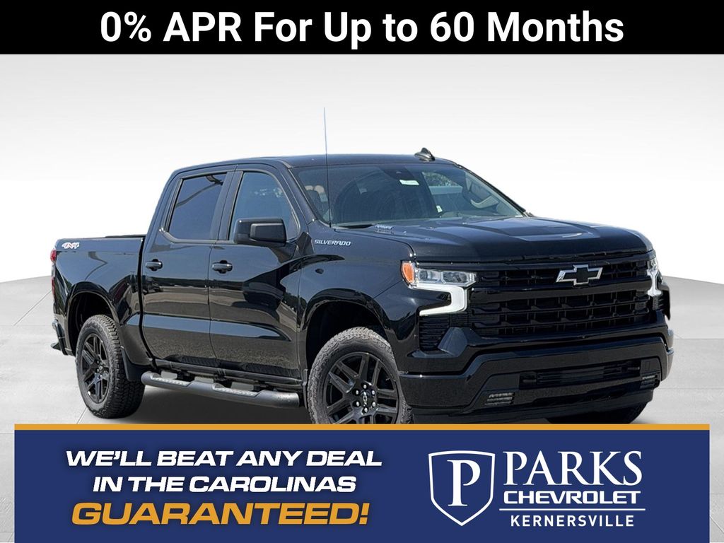 Black 2026 Chevrolet Silverado 1500 Pickup Truck Four-Wheel Drive 8-Speed Automatic