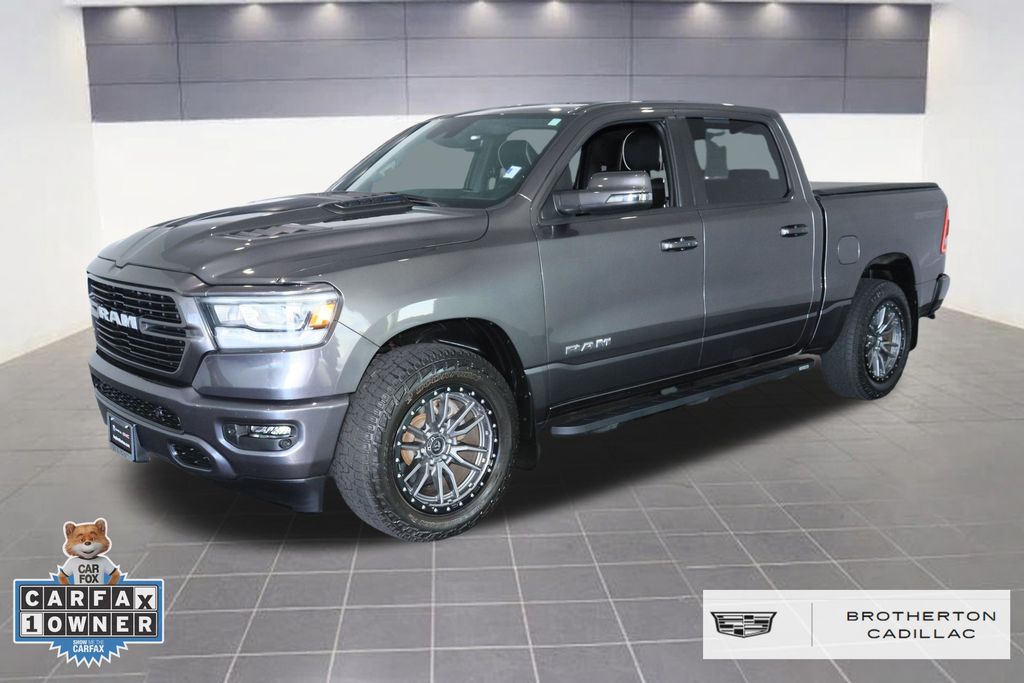Gray (Granite Crystal Metallic Clearcoat) 2023 RAM 1500 Pickup Truck Four-Wheel Drive 8-Speed Automatic