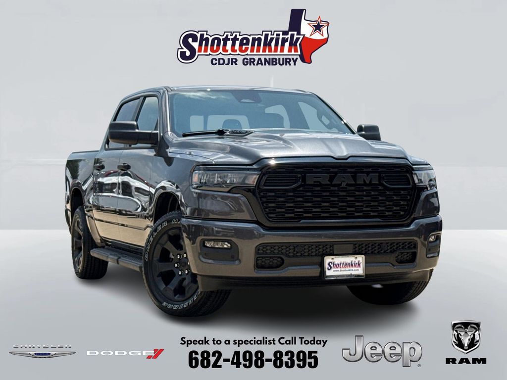 Gray (Granite Crystal Metallic Clearcoat) 2026 RAM 1500 Pickup Truck Four-Wheel Drive 8-Speed Automatic