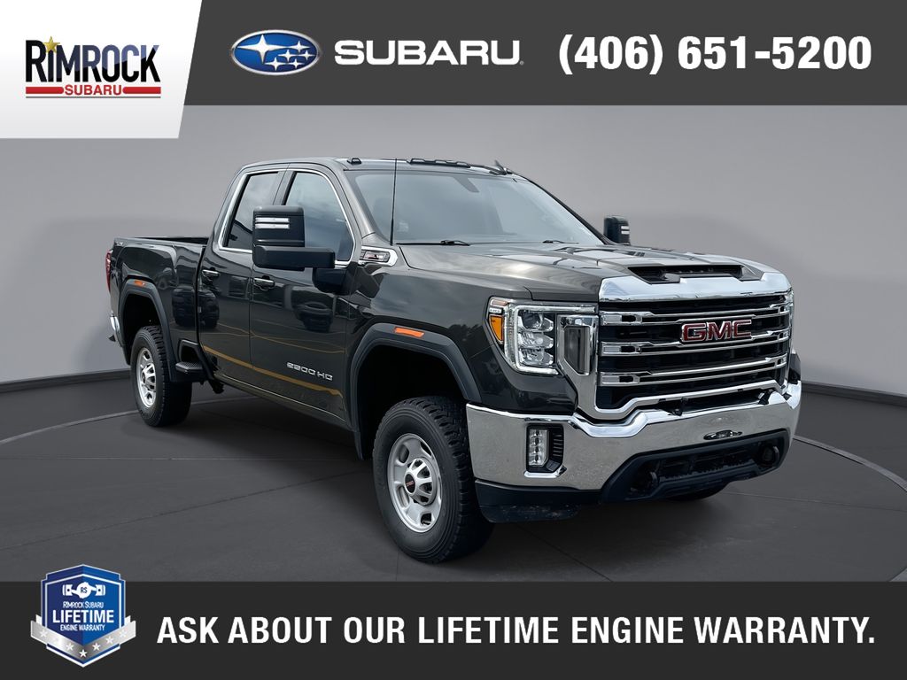 Gray 2023 GMC Sierra 2500HD SLE Double Cab 4WD Pickup Truck Four-Wheel Drive 6-Speed Automatic