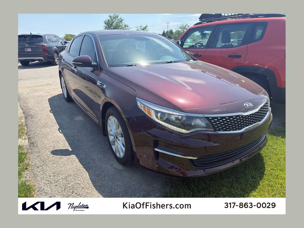 Red (Sangria) 2018 Kia Optima EX Sedan Front-Wheel Drive 6-Speed Automatic