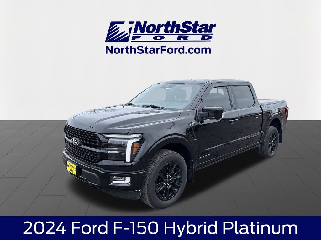 Black Metallic 2024 Ford F-150 Platinum SuperCrew 4WD Pickup Truck Four-Wheel Drive Automatic