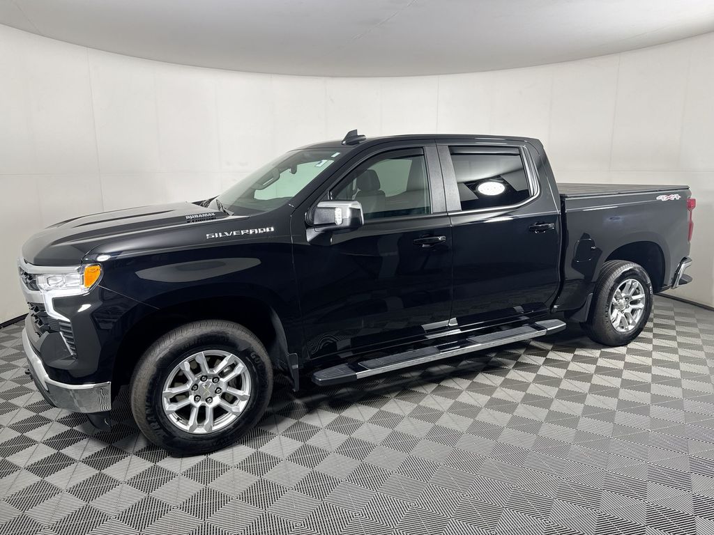 Black 2023 Chevrolet Silverado 1500 Pickup Truck Four-Wheel Drive Automatic