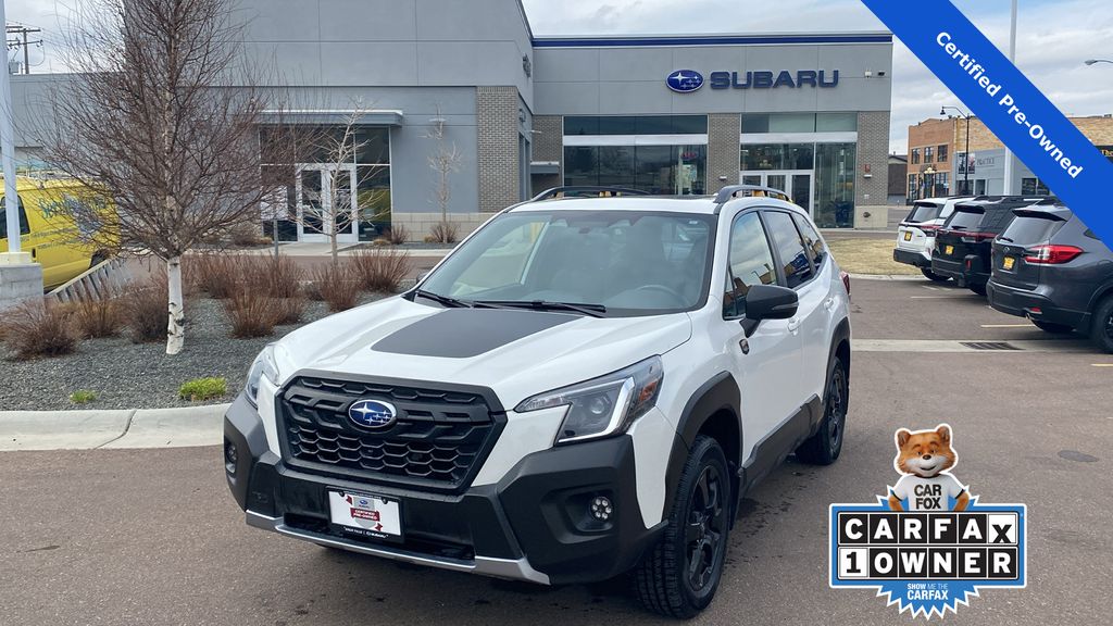 Crystal White Pearl 2023 Subaru Forester Wilderness Crossover AWD SUV / Crossover All-Wheel Drive Continuously Variable Transmission