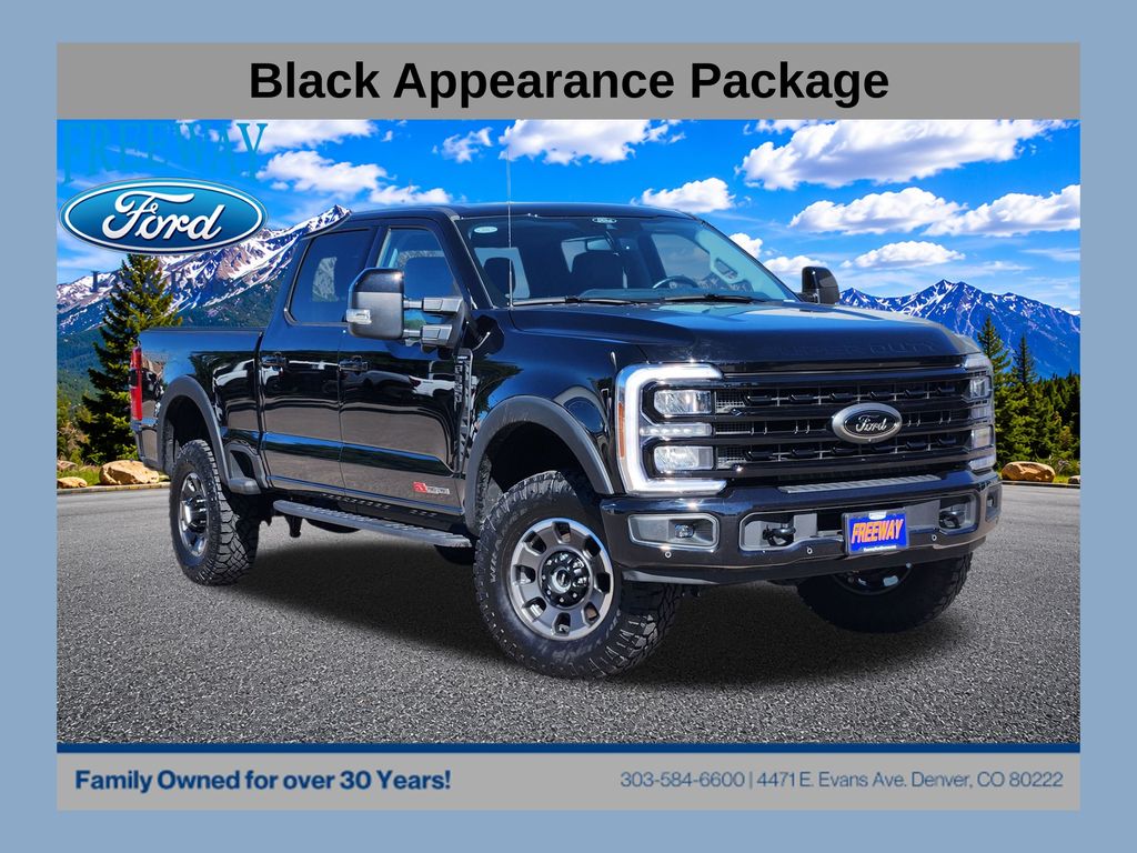 Black Metallic 2024 Ford F-350 Super Duty Pickup Truck Four-Wheel Drive Automatic