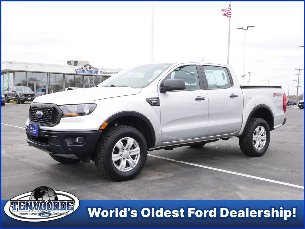 Ingot Silver 2019 Ford Ranger XL SuperCrew 4WD Pickup Truck Four-Wheel Drive Automatic