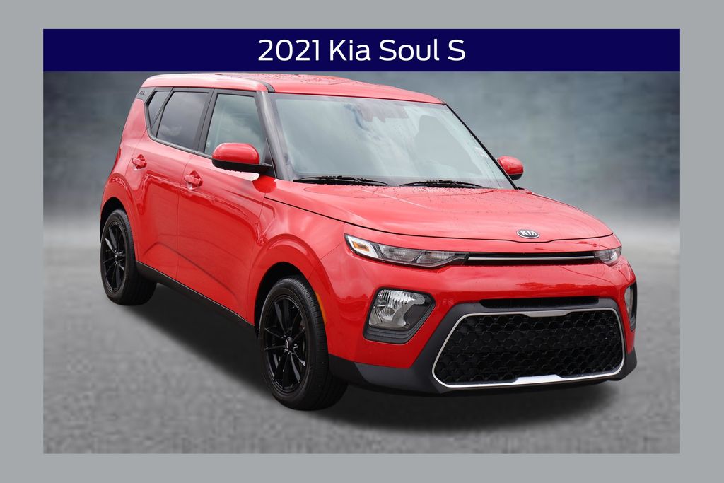 Inferno Red 2021 Kia Soul SUV / Crossover Front-Wheel Drive Continuously Variable Transmission