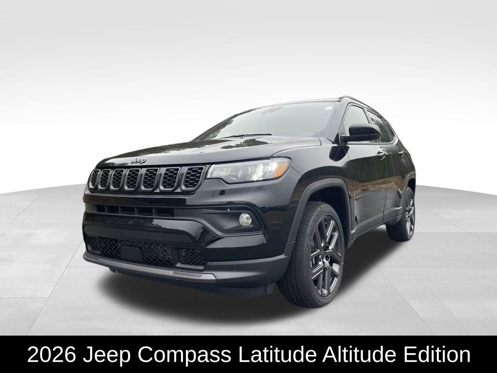iamond Black Crystal Pearlcoat 2026 Jeep Compass Latitude 4WD SUV / Crossover Four-Wheel Drive 8-Speed Automatic