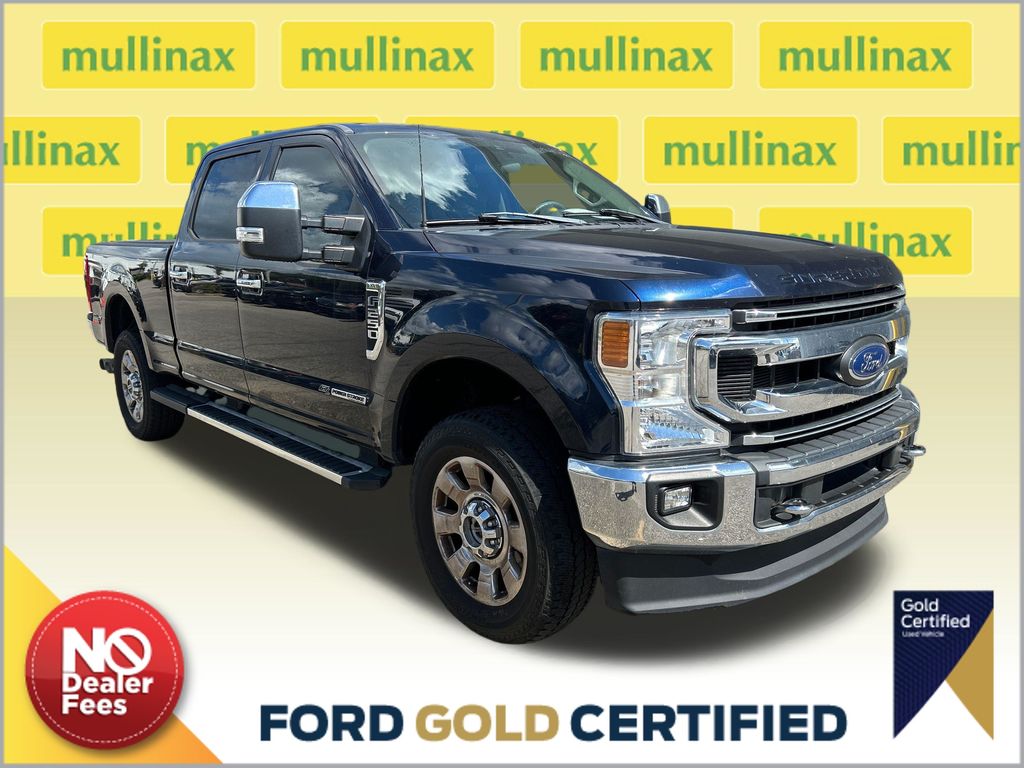 Atlas Blue Metallic 2022 Ford F-250 Super Duty XLT Crew Cab 4WD Pickup Truck Four-Wheel Drive Automatic