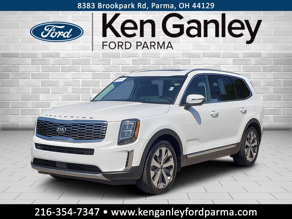 Glacial White Pearl 2021 Kia Telluride SUV / Crossover Front-Wheel Drive 8-Speed Automatic