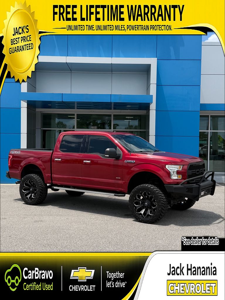 Ruby Red Metallic 2016 Ford F-150 Pickup Truck Four-Wheel Drive 6-Speed Automatic
