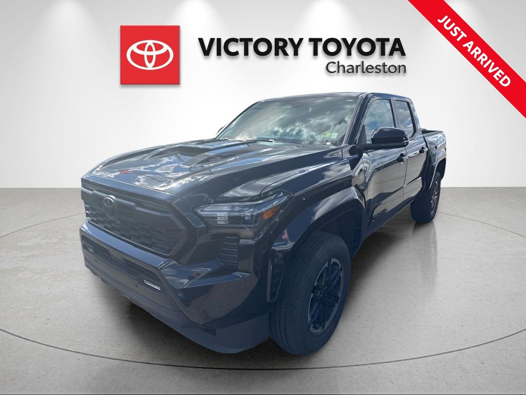 Black 2024 Toyota Tacoma TRD Sport Double Cab 4WD Pickup Truck Four-Wheel Drive 8-Speed Automatic